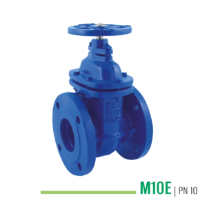 M10E - Saracinesca a corpo piatto a tenuta metallica, con o-ring