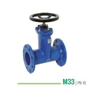 M33 - Saracinesca a corpo ovale a cuneo gommato conforme al DM174